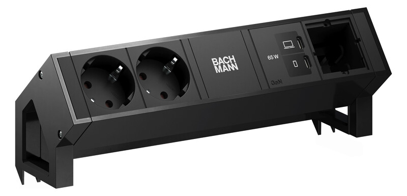 PISTORASIAPANEELI DESK2 2X PR +USB C/C 65W+CM