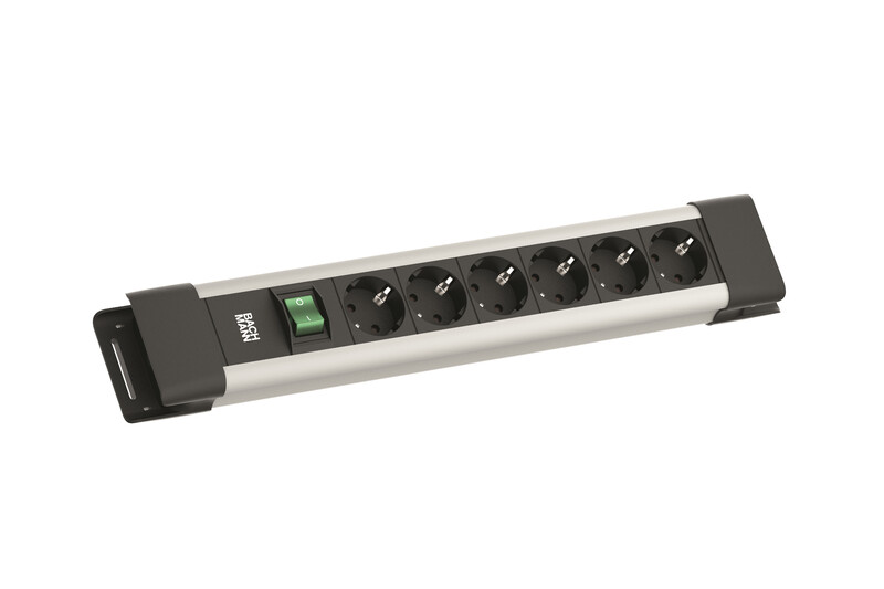 SKARVUTTAG CONNECTUS CONNECTUS 6 UTTAG SWITCH GRÅ