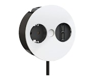 SOCKET-OUTLET PANEL TWIST OUTLET + 2USB WHITE+CORD