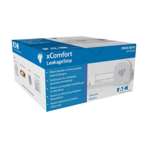 eaton Xcomfort leakagestop batteridr vannsensor, matt renhvit