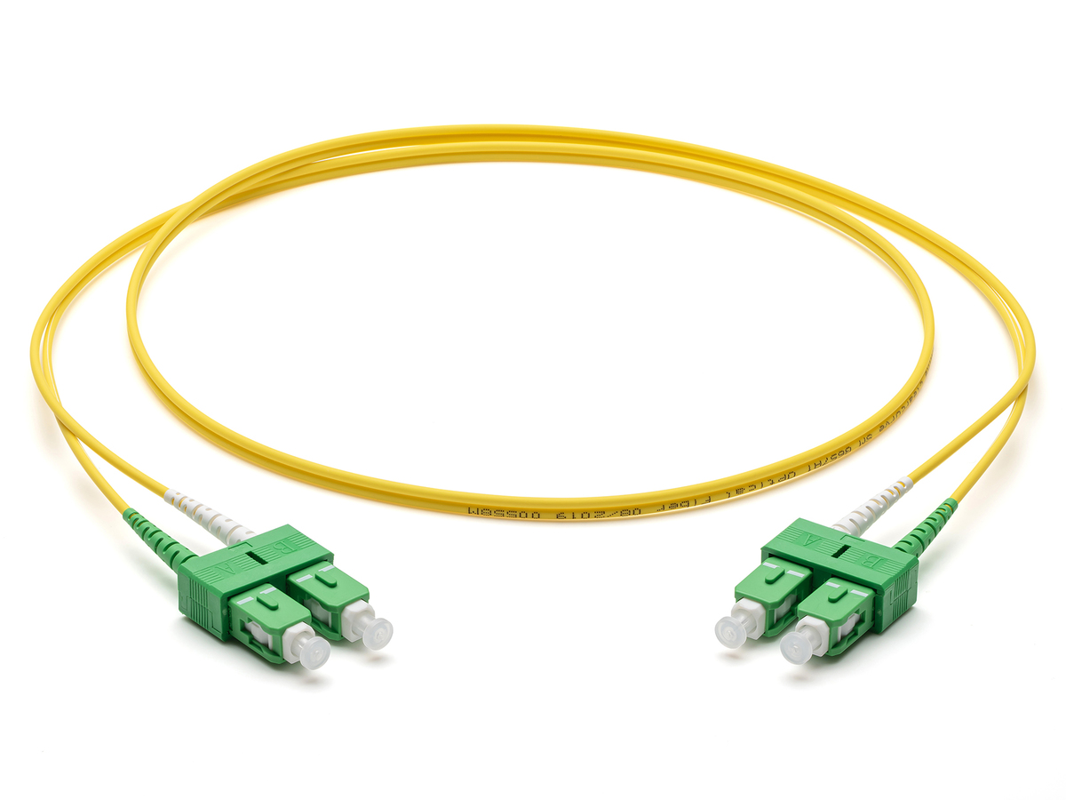 Fibersnor SC/APC-SC/APC Duplex OS2 2m
