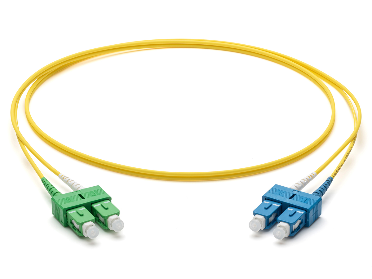 Fibersnor SC/APC-SC/UPC Duplex OS2 10m