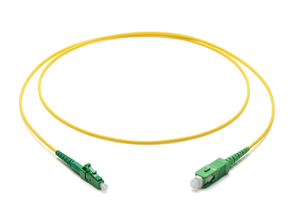Fibersnor LC/APC-SC/APC Simplex OS2 1m