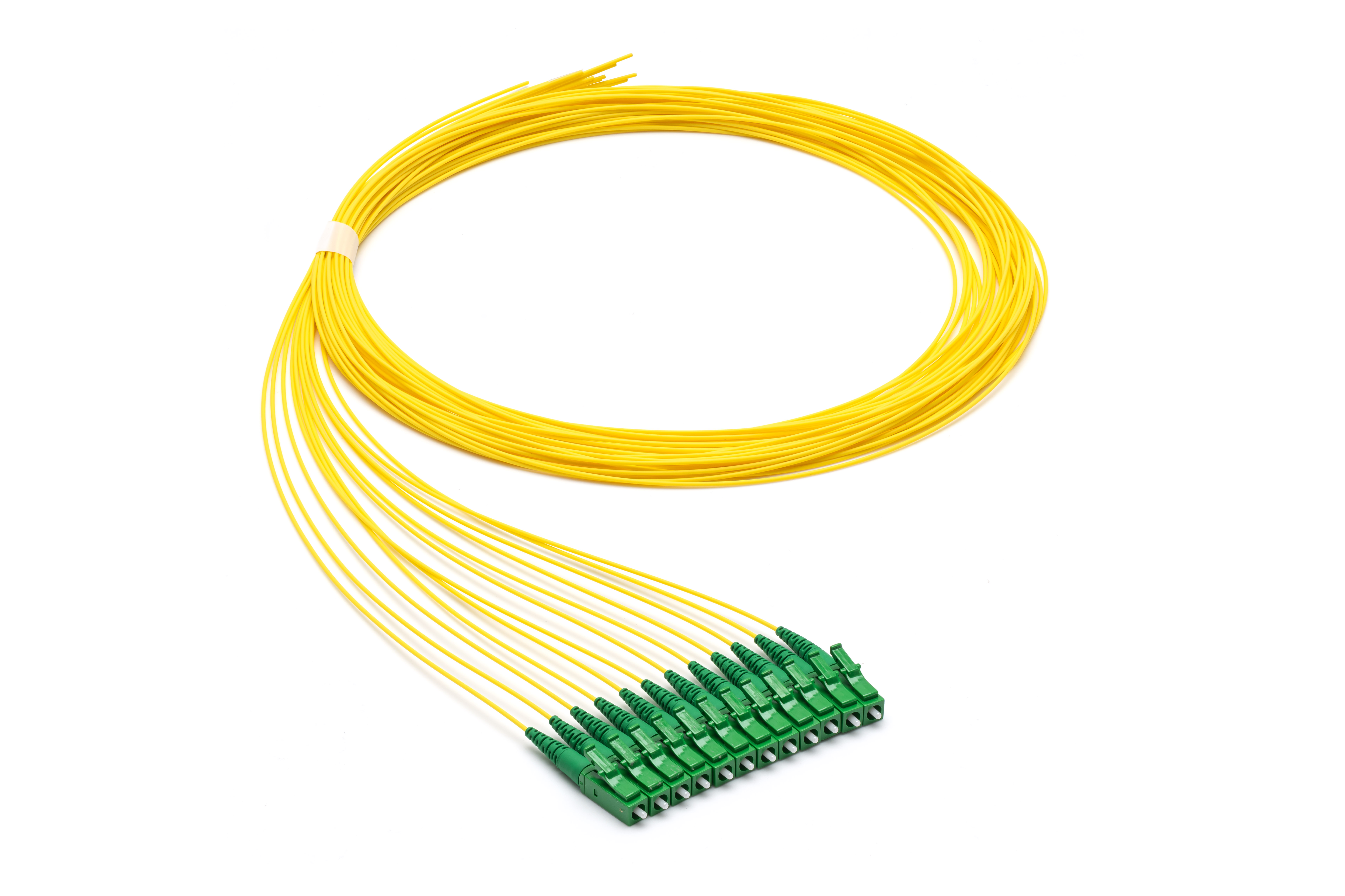 Pigtail LC/ APC G.657A1 1,5 m 0,9mm 12pk