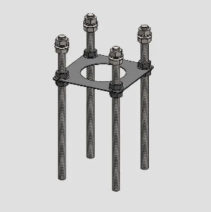 Boltegrupper for plasstøpt fundament