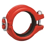 1-BOLT IR. GROOVED COUPLING DN32  St.109 RED