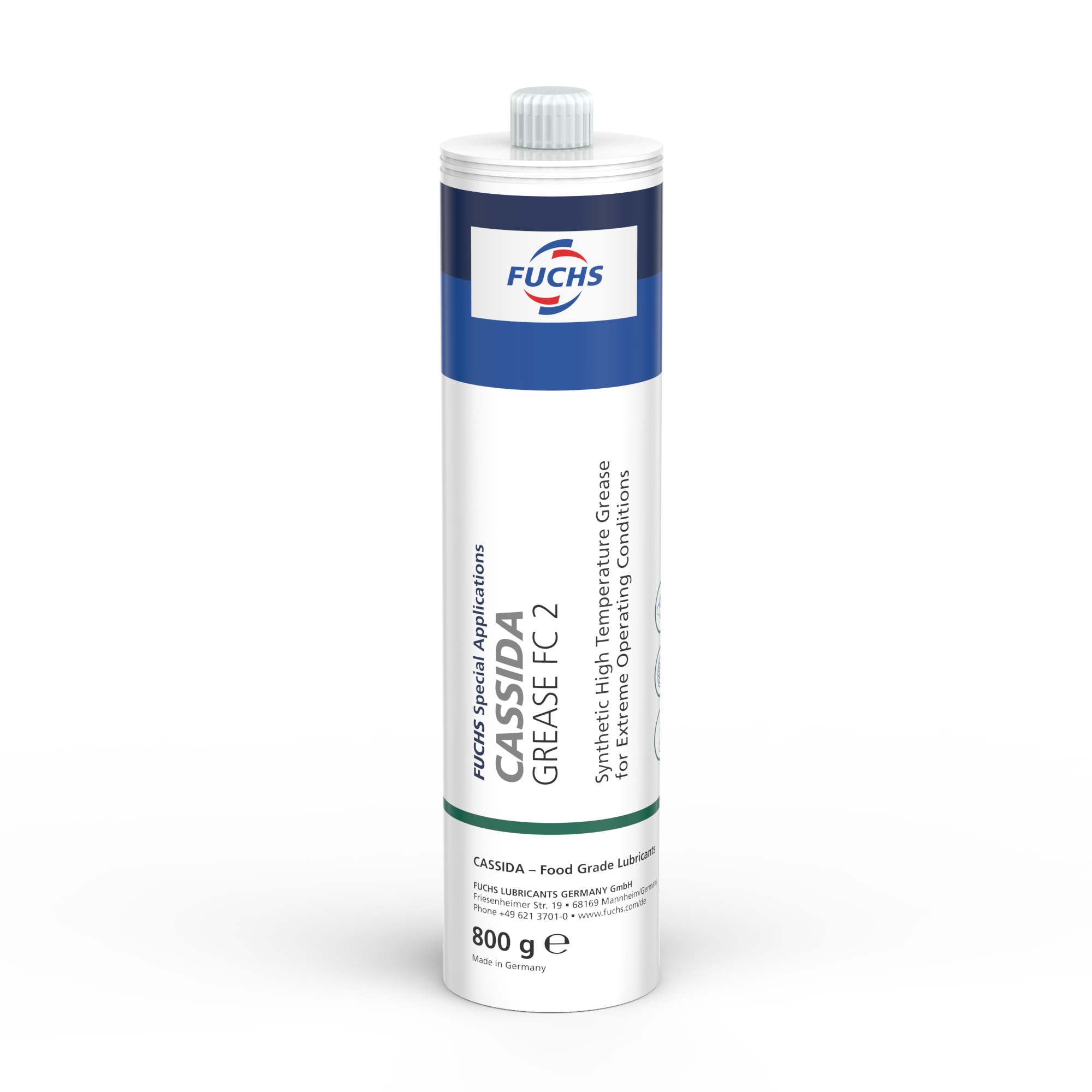 LIVSMEDELSINDUSTRIN FETT CASSIDA GREASE FC 2, 800G