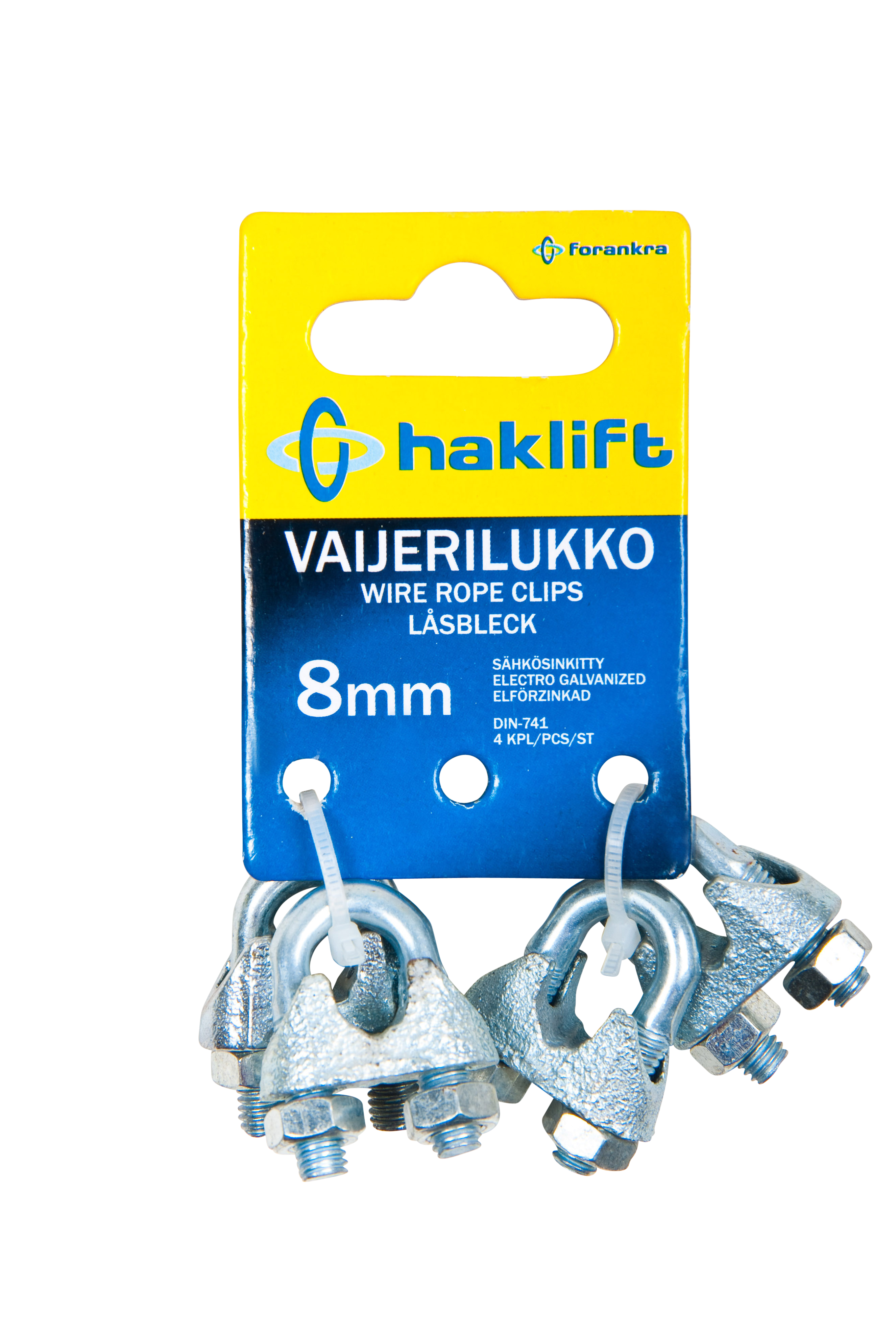 VAJERLÅS 8mm/4st.