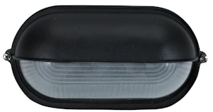 opal Seinävalaisin ulko opal oval v 100w e27 musta
