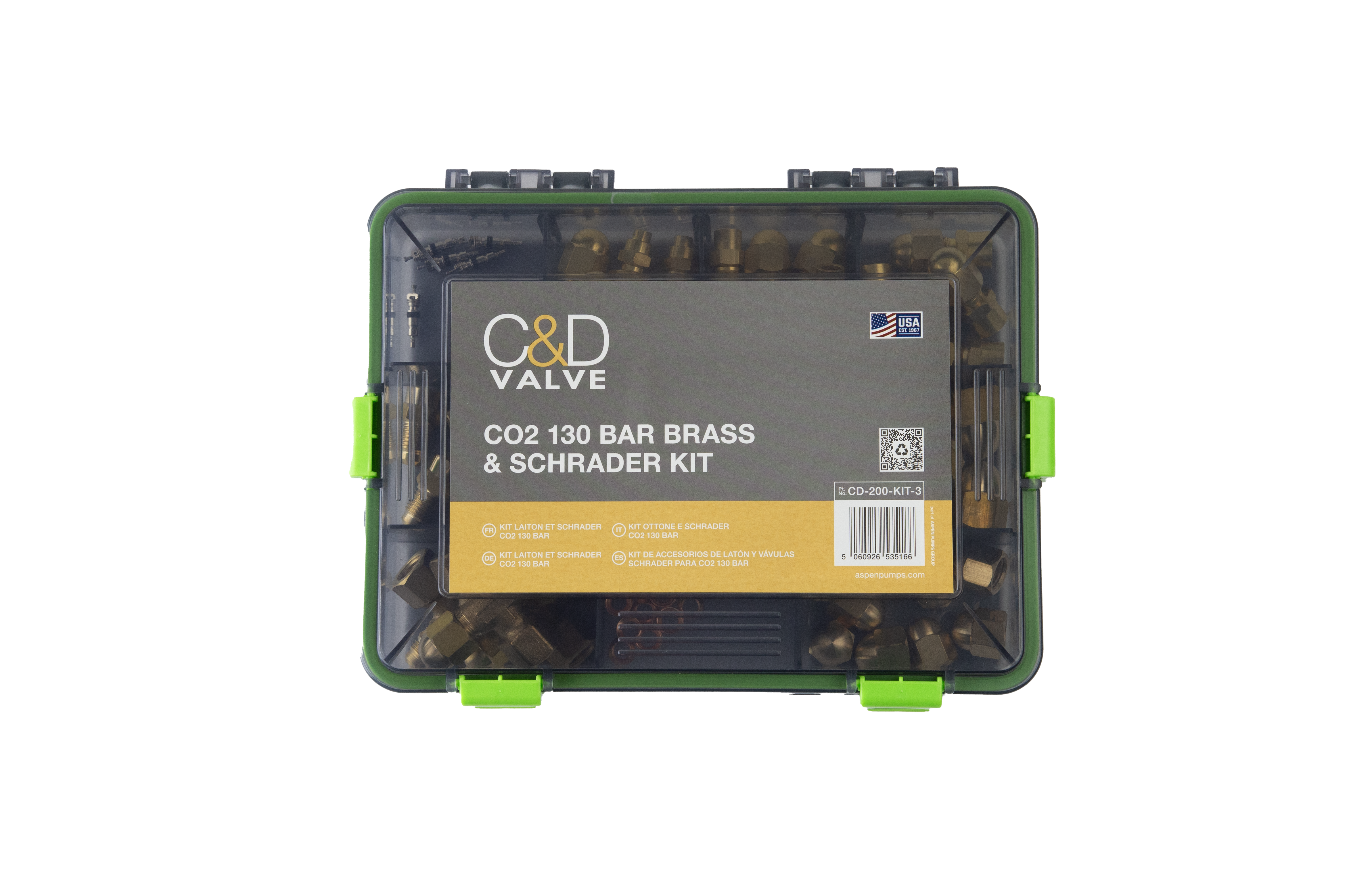 LIITINSARJA CD CO2 SCHRADER 130BAR SARJA