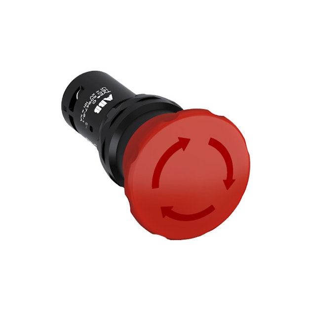 ABB DISTRESS/STOP PUSH-BUTTON COMP MUSHROOM 40MM ROTATION RELI ...