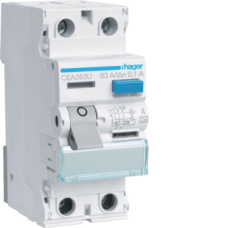 RCCB CEA263U 100MA A/2X63A