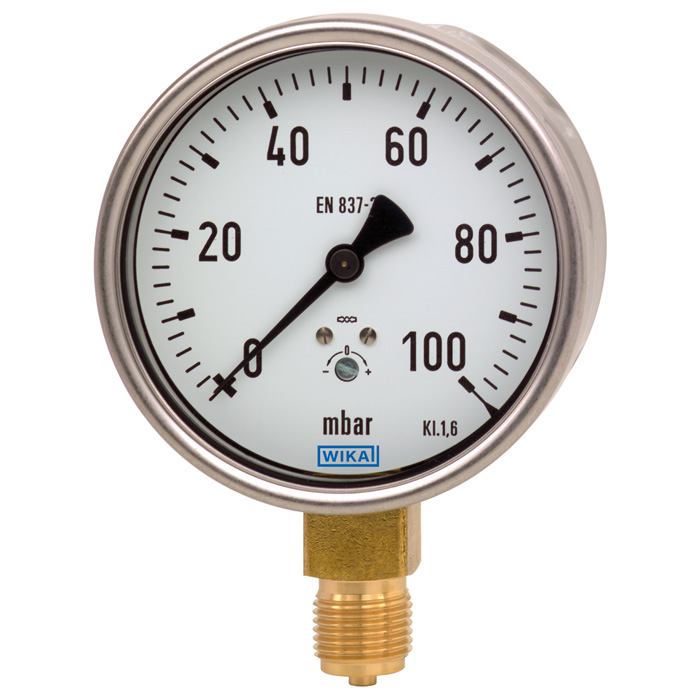 undefined Manometer d63 -1-3 bar g1/4 center back