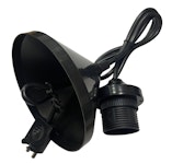 LAMP HOLDER WITH CORD OPAL E27 CEIL CUP BLACK