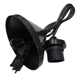 LAMP HOLDER WITH CORD OPAL E27 CEIL CUP BLACK