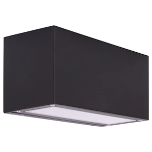 unilamp Case 1x6w 570lm 3000k asym sort