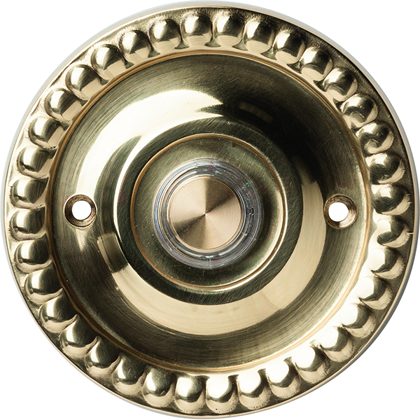 friedland Tryckknapp, belyst d664 medallion mässing