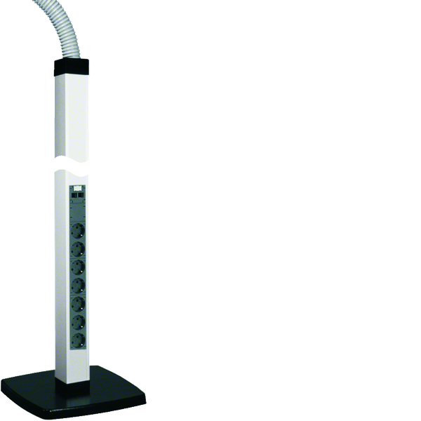 hager Energy pole 45/2000mm 2-sided white fs