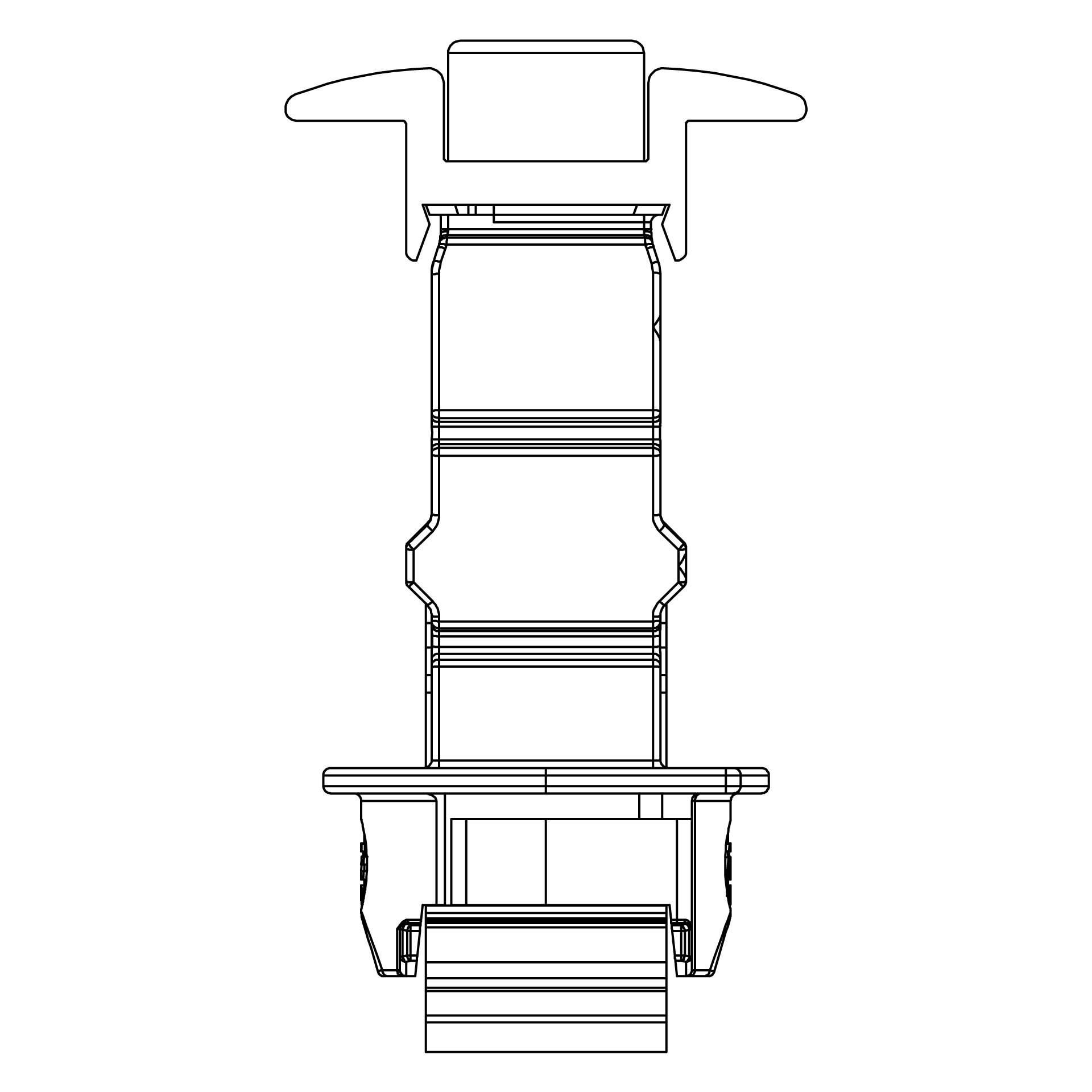 k2 Pv panel clamp k2 middle 25-40 black