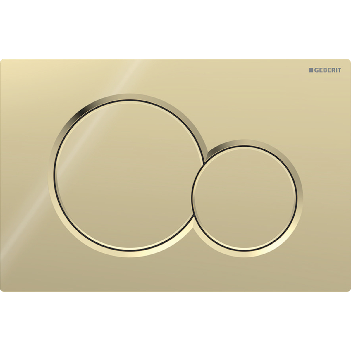 ACTUATOR PLATE GEBERIT SIGMA01 BRASS/GALVANIZED