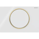 ACTUATOR PLATE GEBERIT SIGMA10 WHITE/GOLD PLATED