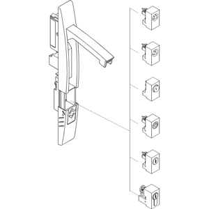 schneider electric Låsinnsats e-1242- 1/2 sylinder