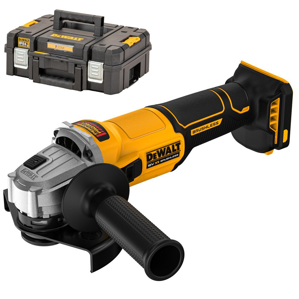 VINKELSLIP DEWALT DCG407NT 18V 125MM SOLO TSTAK