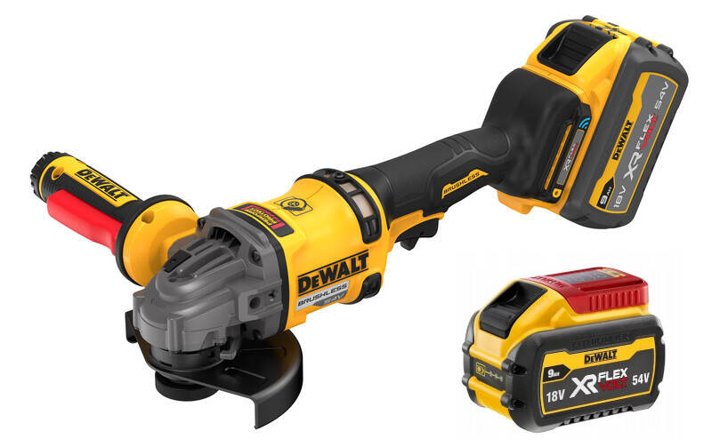 VINKELSLIP DEWALT DCG418SHDX2 54V 125MM 2X9AH TSTAK