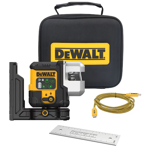 USB-C LINJALASER DEWALT DCLE14301GB 3X180 VIHREÄ