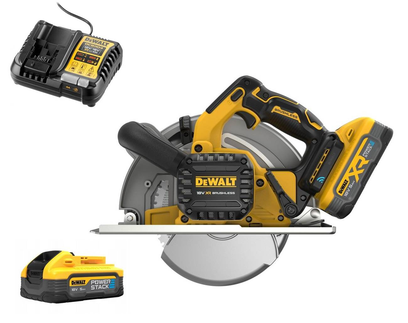 CIRCULAR SAW DEWALT DCS383H2 METAL 18V 184MM 2X5AH CHARGER