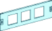 FRONTPL. FOR 3 STK 96X96 PRISMASET G/P