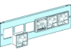 FRONTPL. FOR 6 STK 72X72 PRISMASET G/P