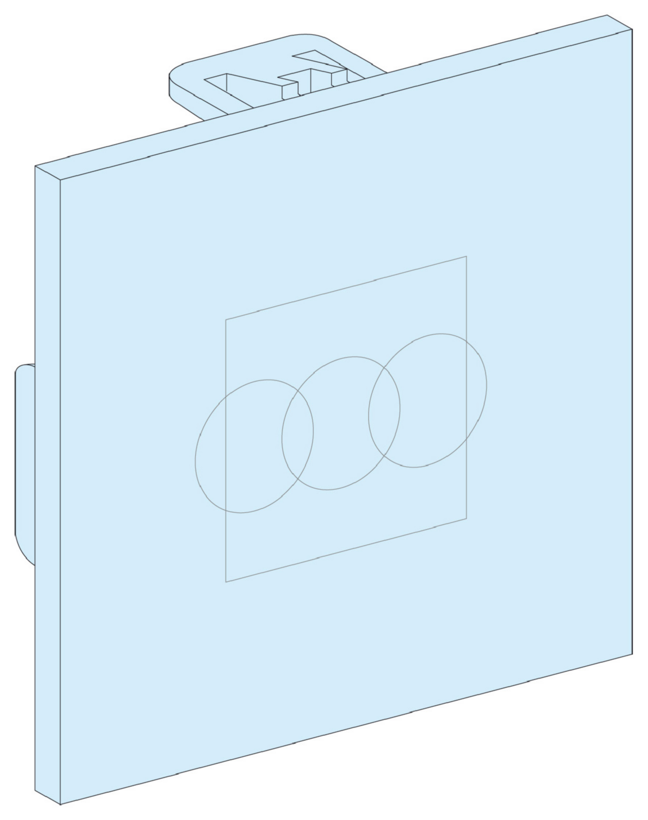 AVDEKNINGSPLATE 72X72 PRISMASET G/P