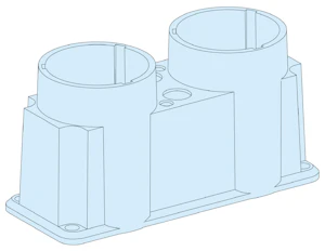 schneider electric Membranflens-fl21-2 knockout-prismaset g