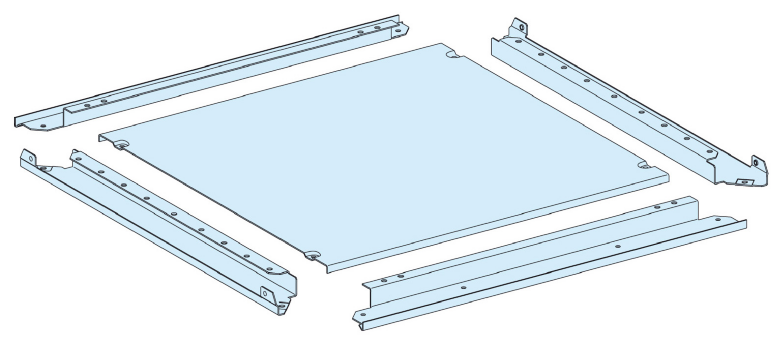 BUNNPLATE IP55 PRISMASET P B650 D400