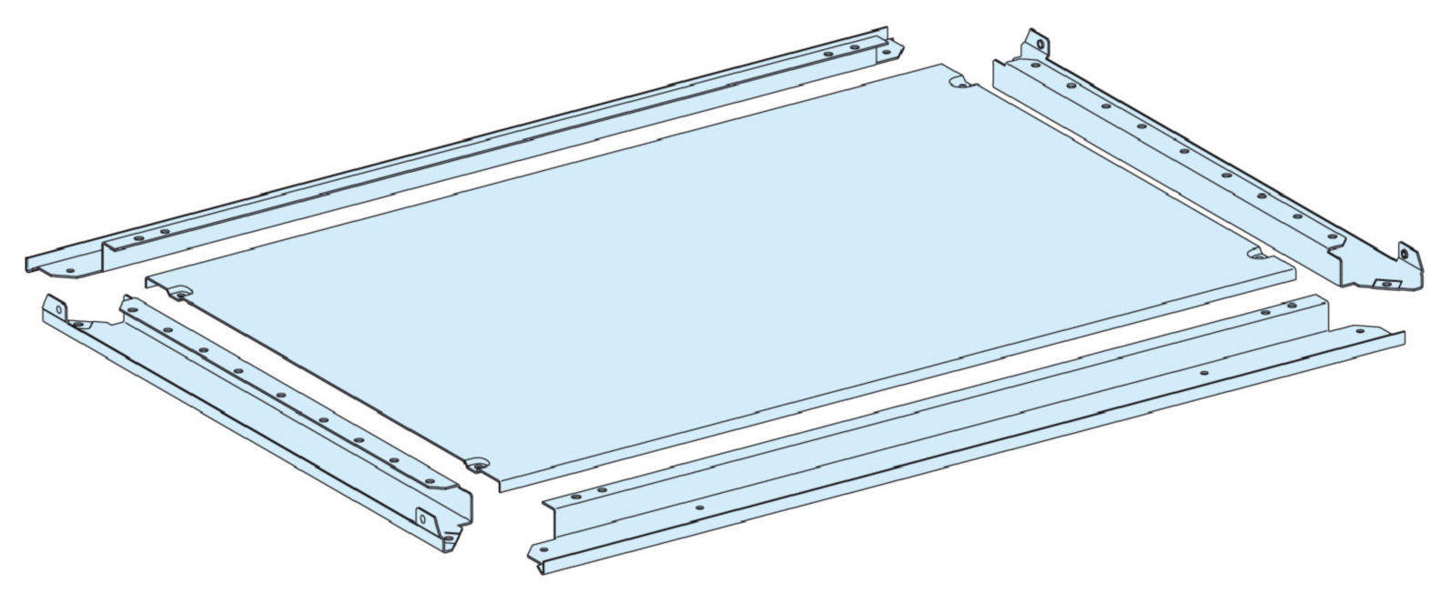BUNNPLATE IP55 PRISMASET P B650 D600