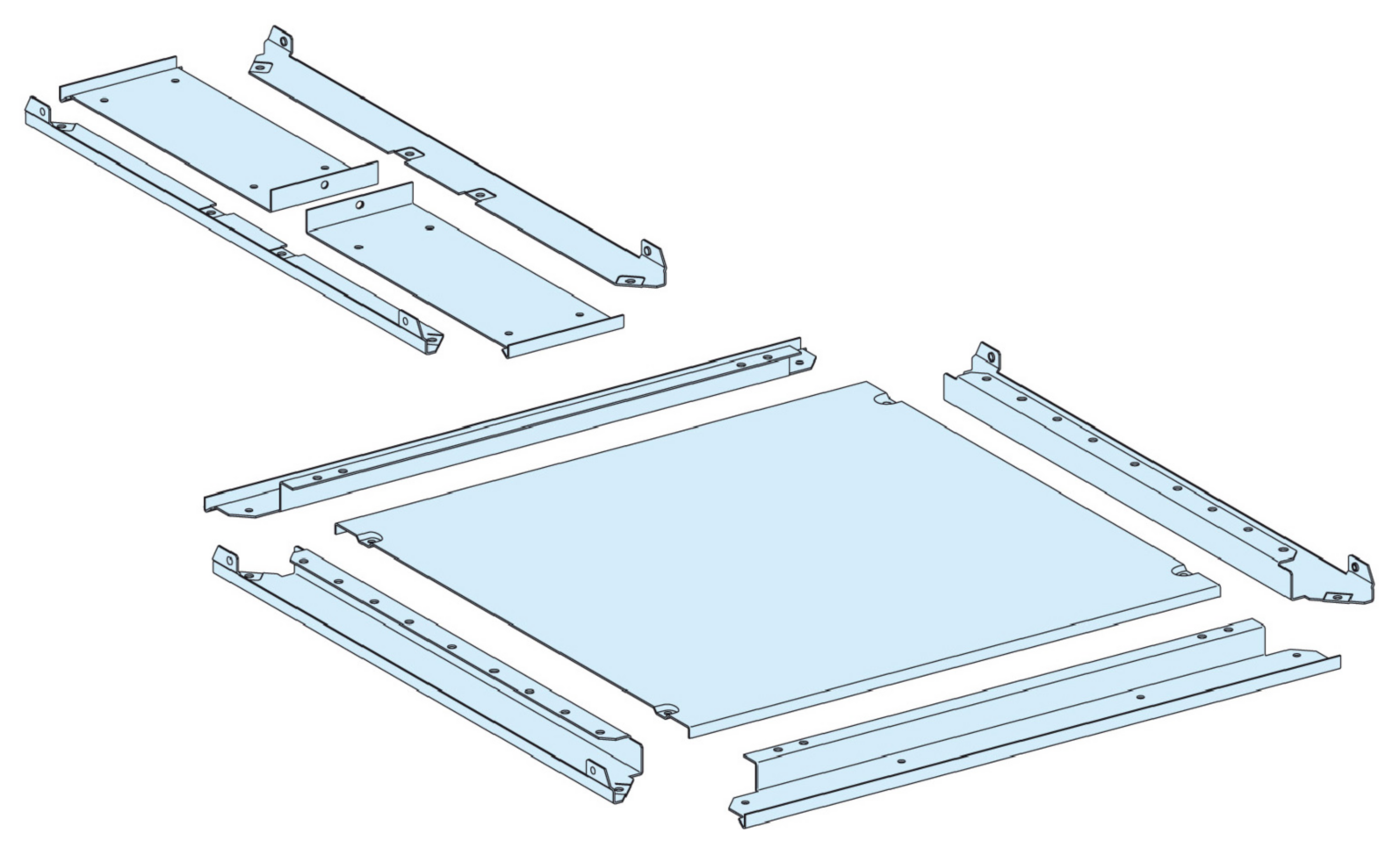 BUNNPLATE IP55 PRISMASET P B650+150 D600