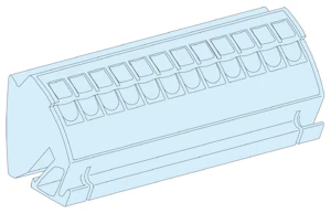 schneider electric Rekkeklemme-jord 12x4mm2-4 stk-prismag/p