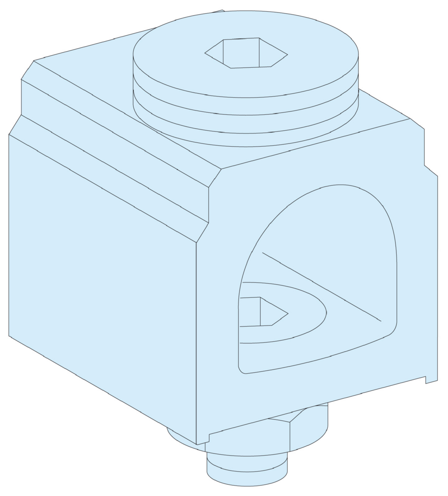 KLEMMER-4STK CU/AL 400A 300MM2 LINERGYBS