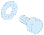 SKRUER-40STK-M6X16MM FOR 5MM SKINNE G/P