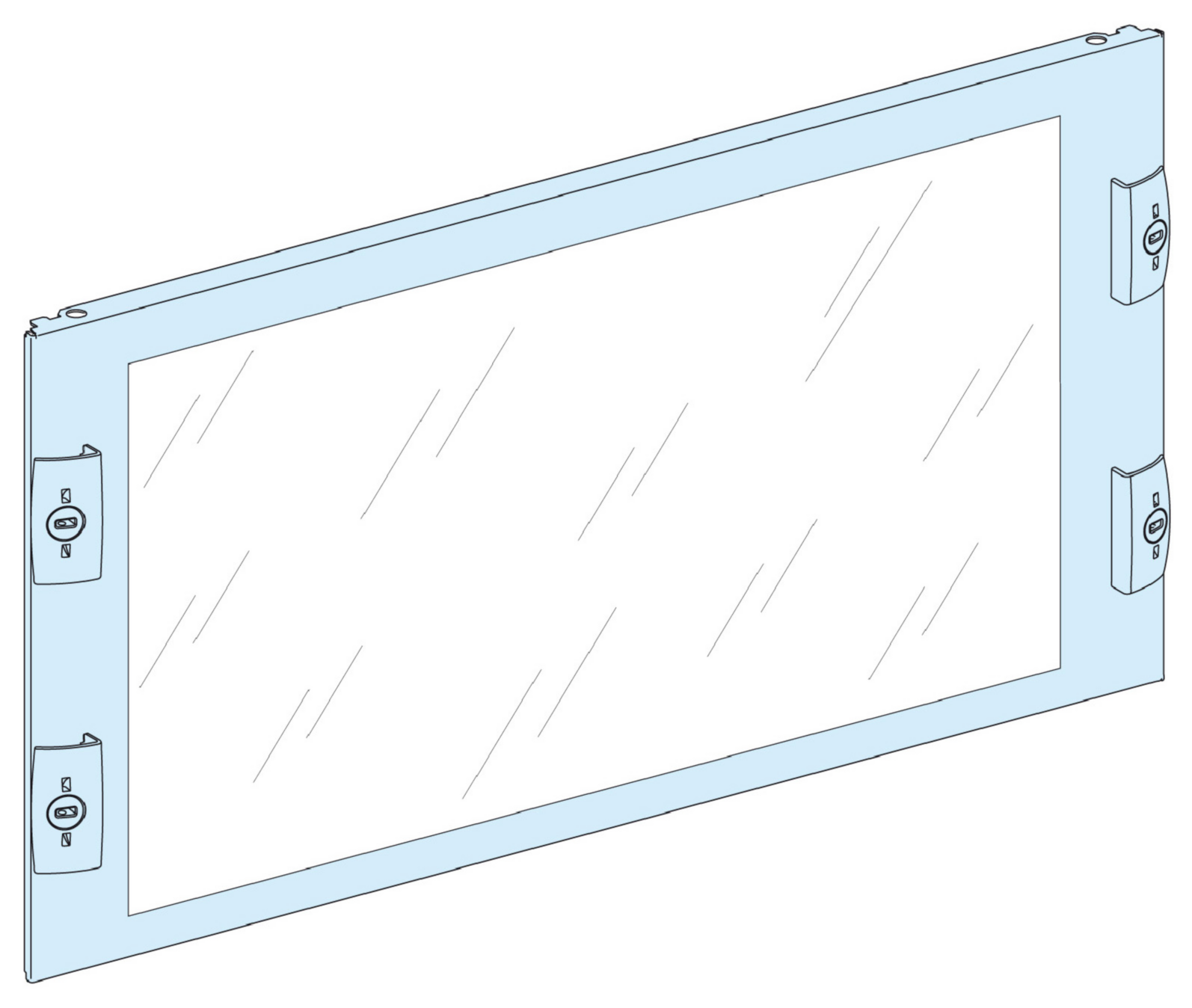 TRANSPARENT FRONTPLATE 9MOD. PRISMASET G/P