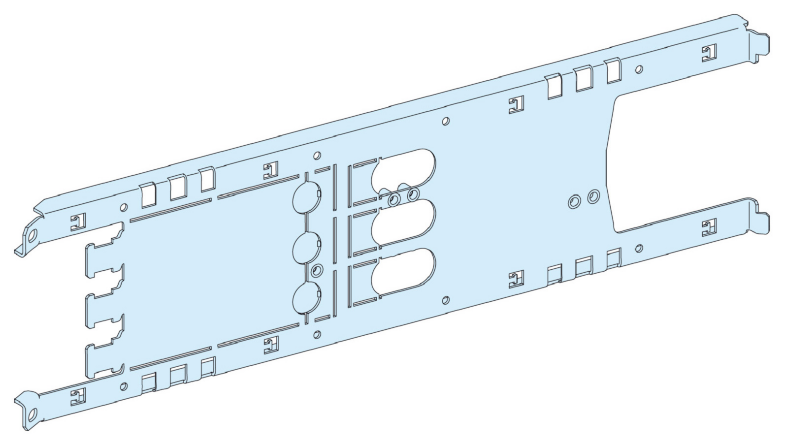 MONT.PLATE NSX100-250 HOR. PL.INN 3P P