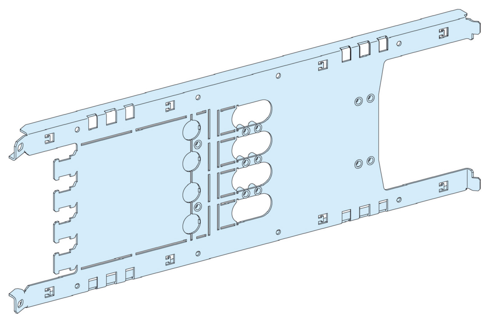 MONT.PLATE NSX100-250 HOR. PL.INN 3P P