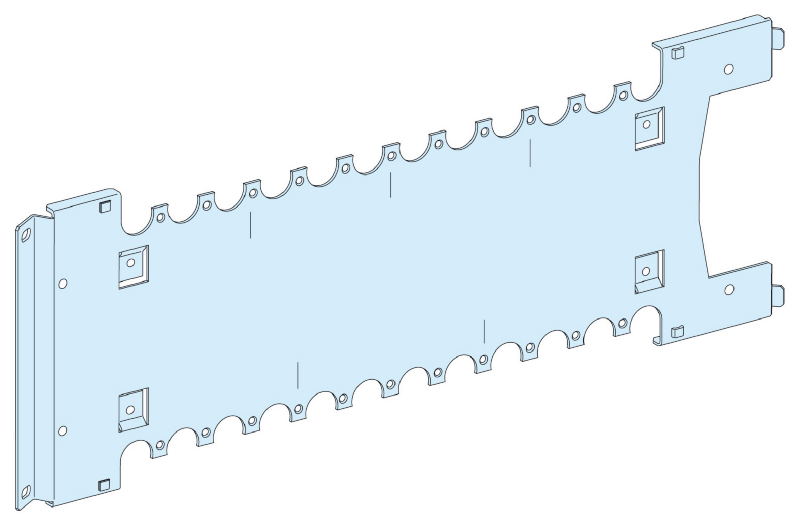 MONT.PLATE NSX100-250 PLUGIN VERTIKAL P
