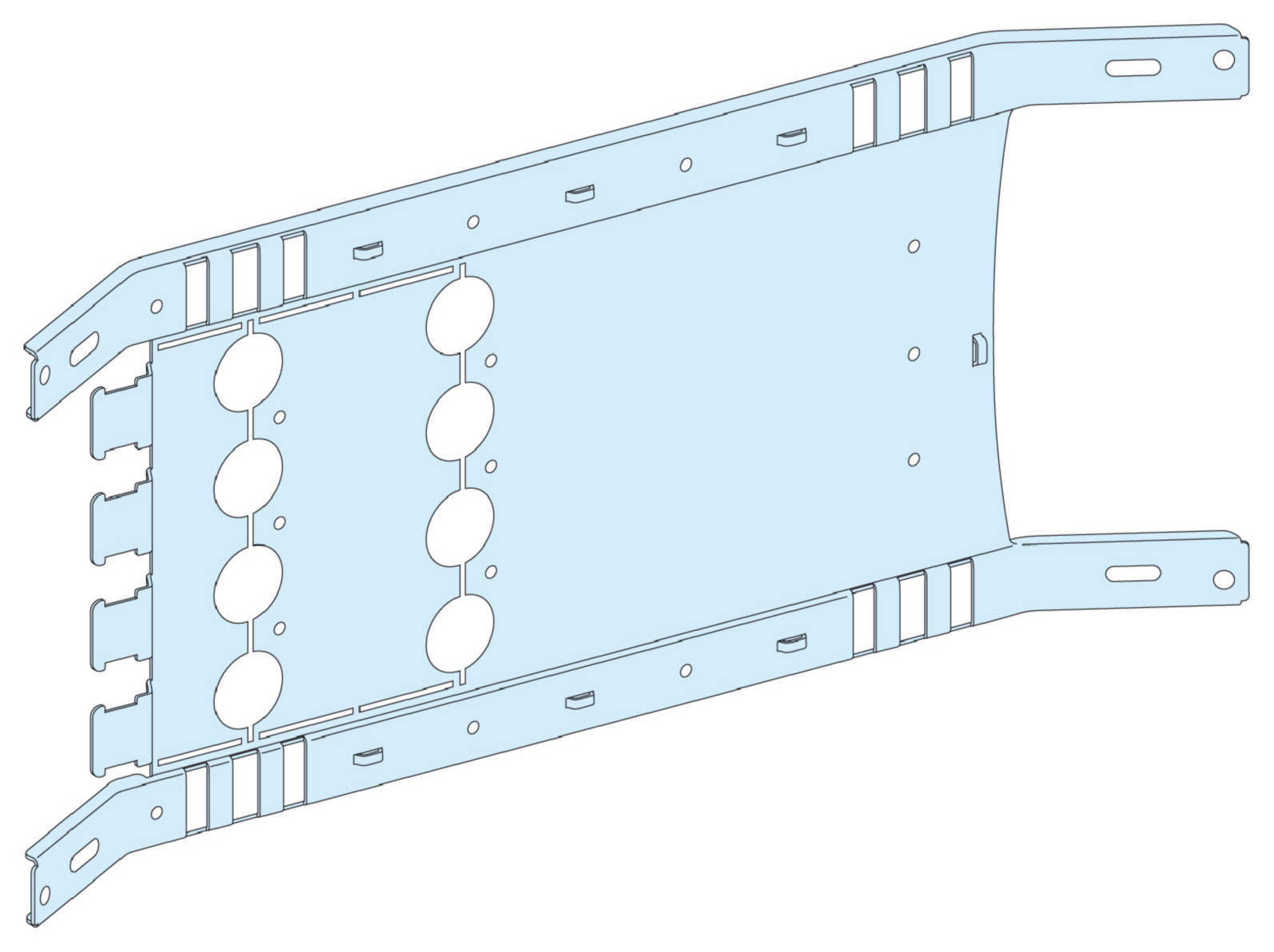 MONTASJEPLATE NSX630 HORISONTAL 4P P