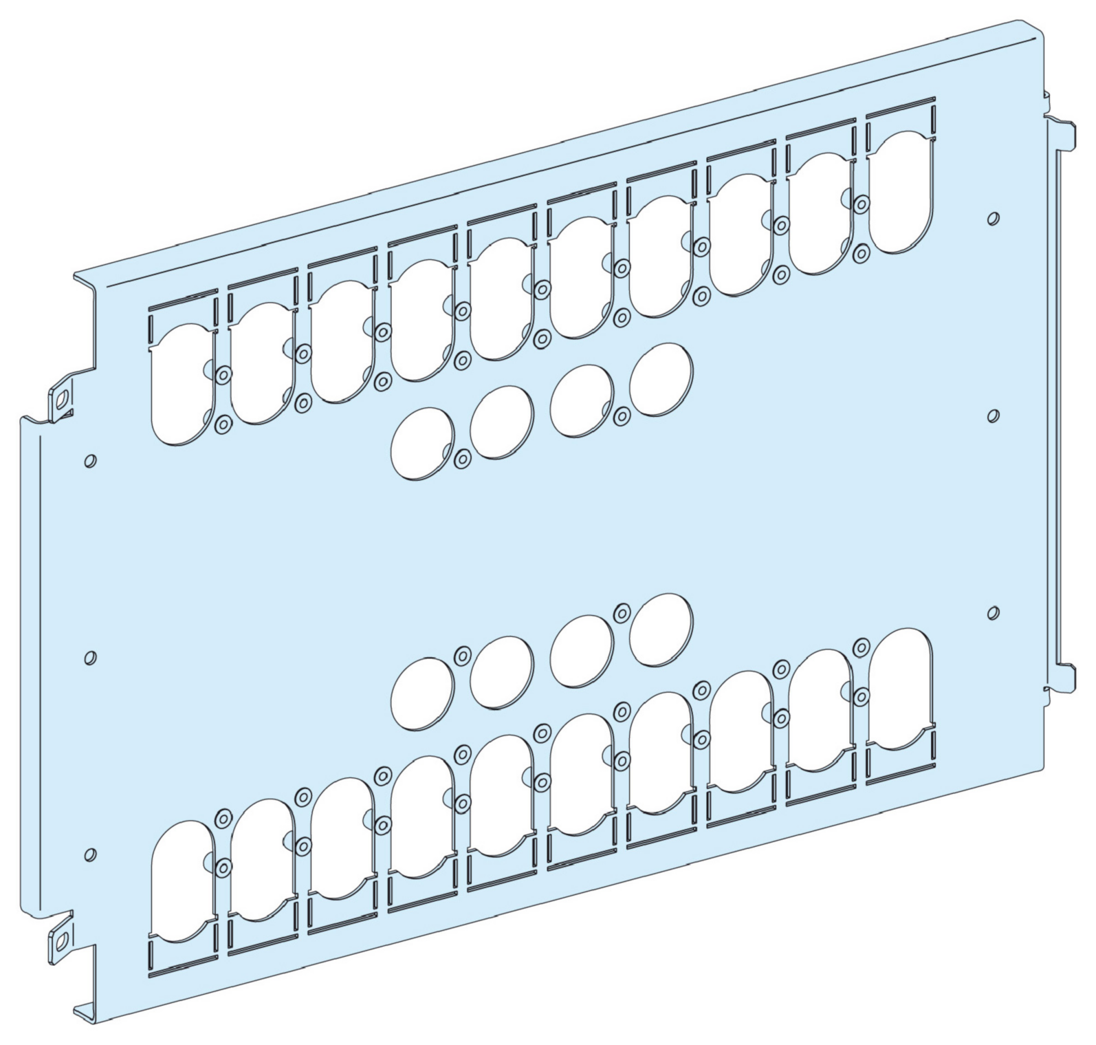 MONTASJEPLATE NS X630 VERTIKAL-PRISMA P