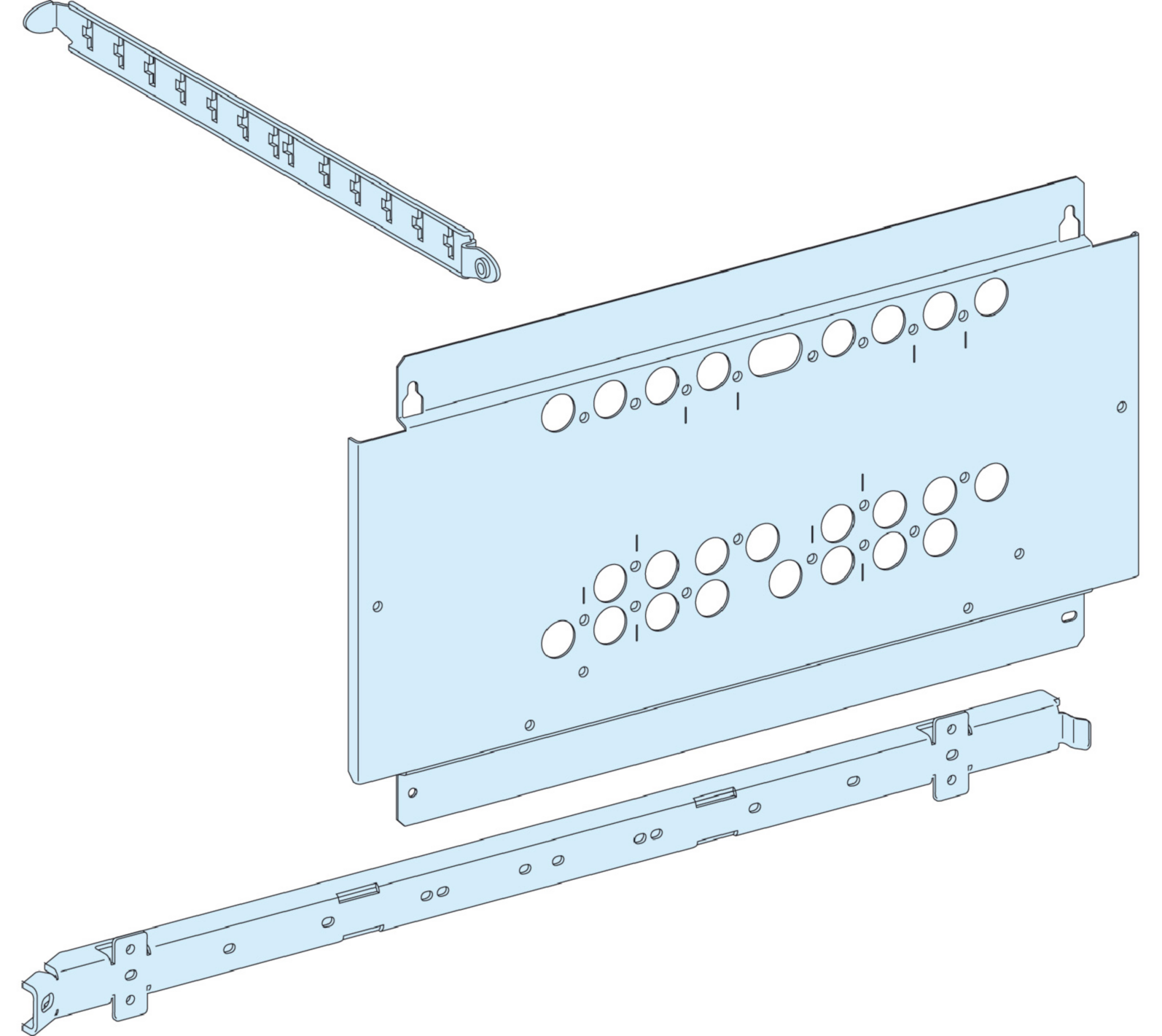 MONTASJEPLATE NSX250 VERTIKAL OMKOBLER P