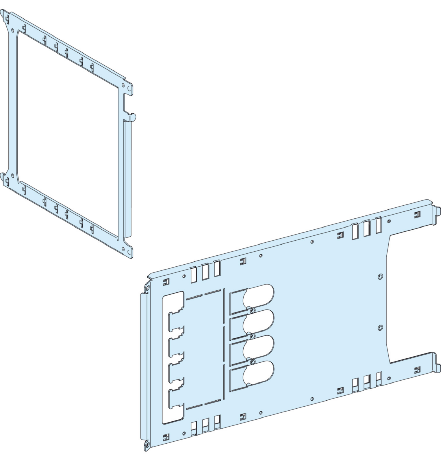 MONTASJEPLATE NS X630 HORISONTAL-PRISMA P