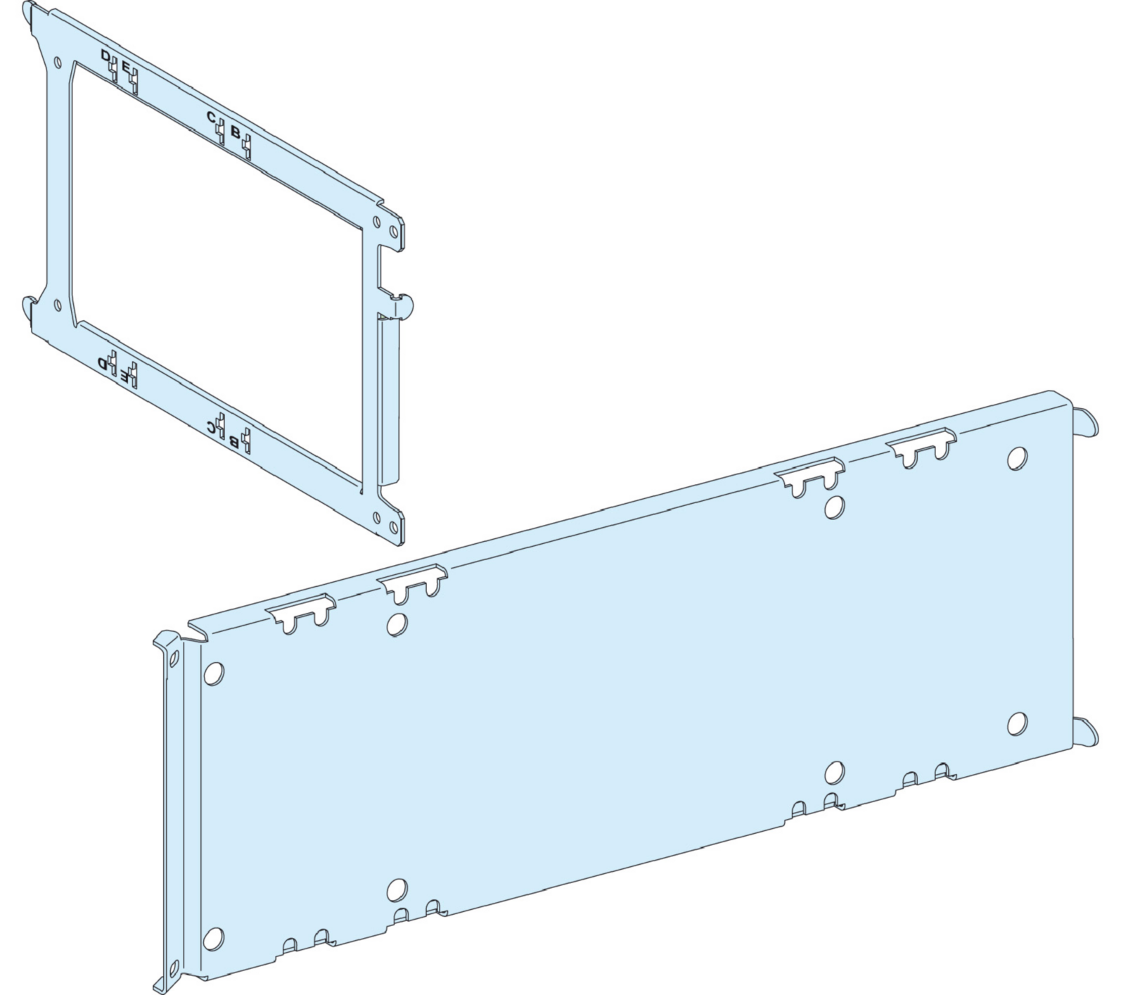 MONTASJEPLATE NS 1600B-3200 PRISMA P