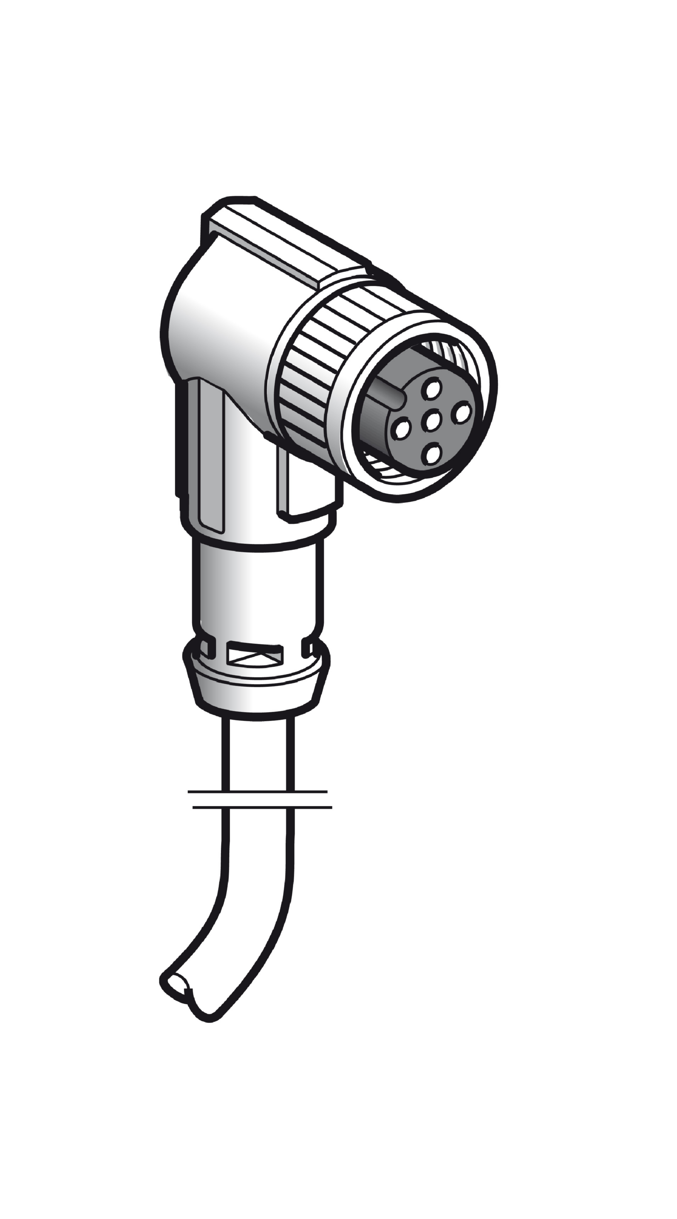 RAJAKYTKIN OSISENSE LIITOSJOHTO, KULMA M12 5M LED